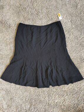 Talbots Black A-Line Skirt